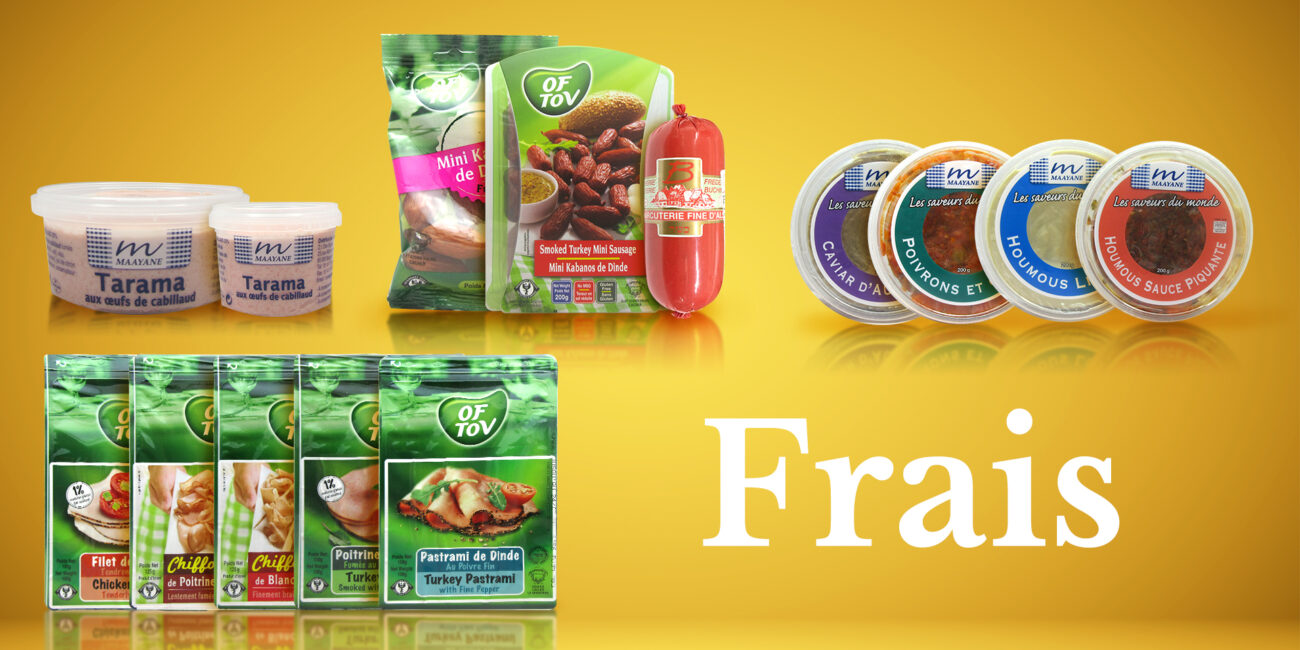 Gamme de produits frais casher MAAYANE